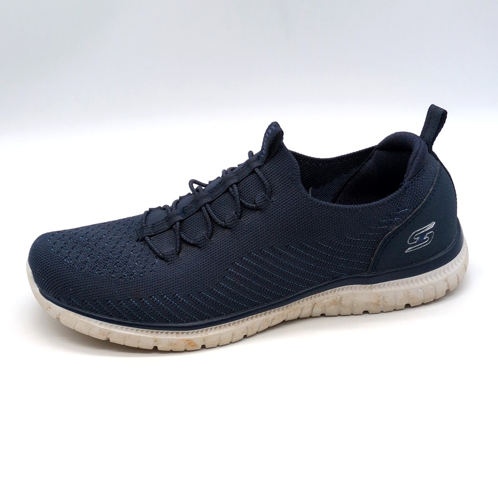 Skechers Shoes Womens Go Walk Blue 8. 5 Slip On Sneakers Memory Foam Stretch